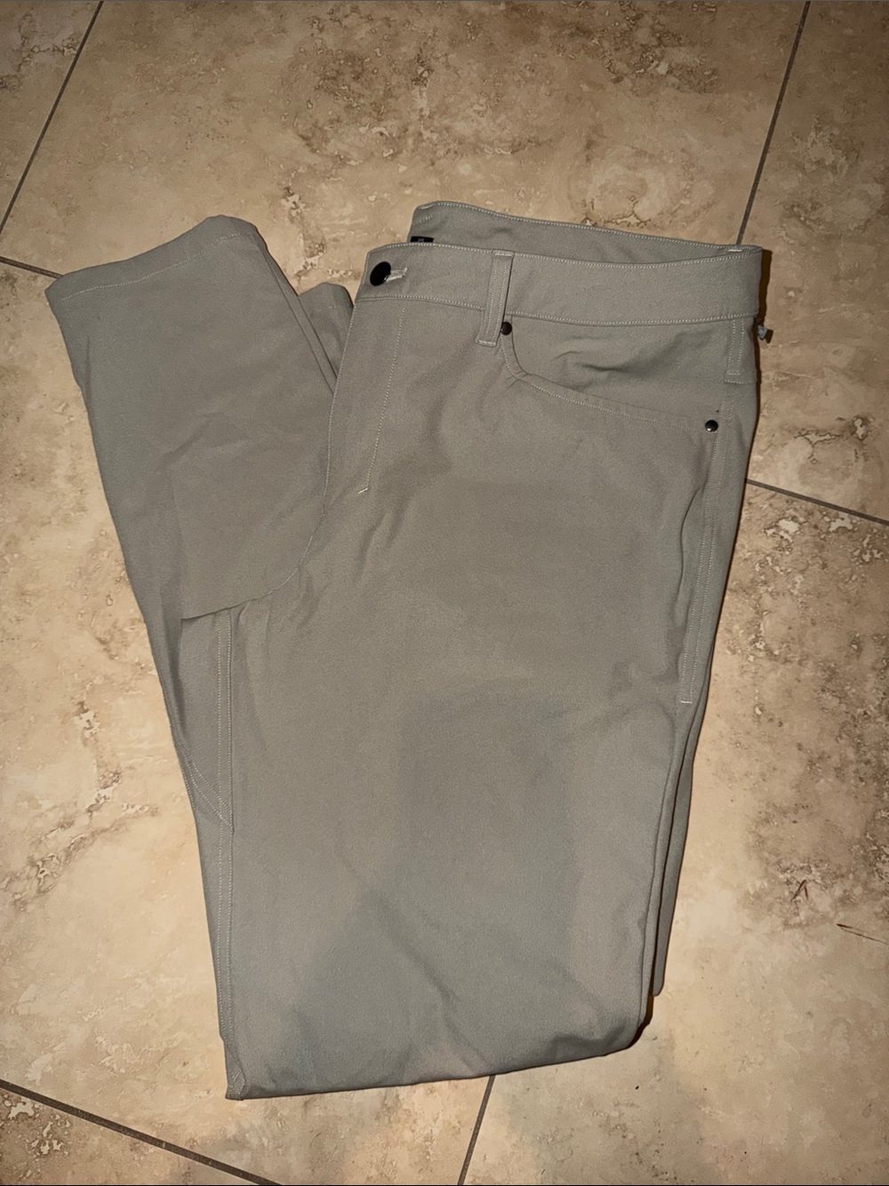 Lululemon Light Gray Slim Fit Pants